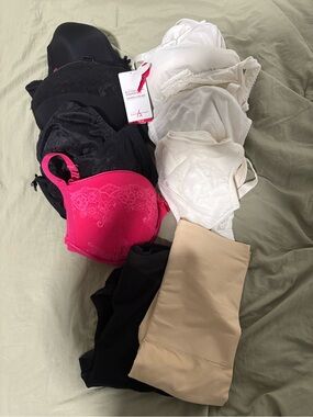 Mixed Women’s Bras & Shapewear Pack — Black, White, Hot Pink, Nude
